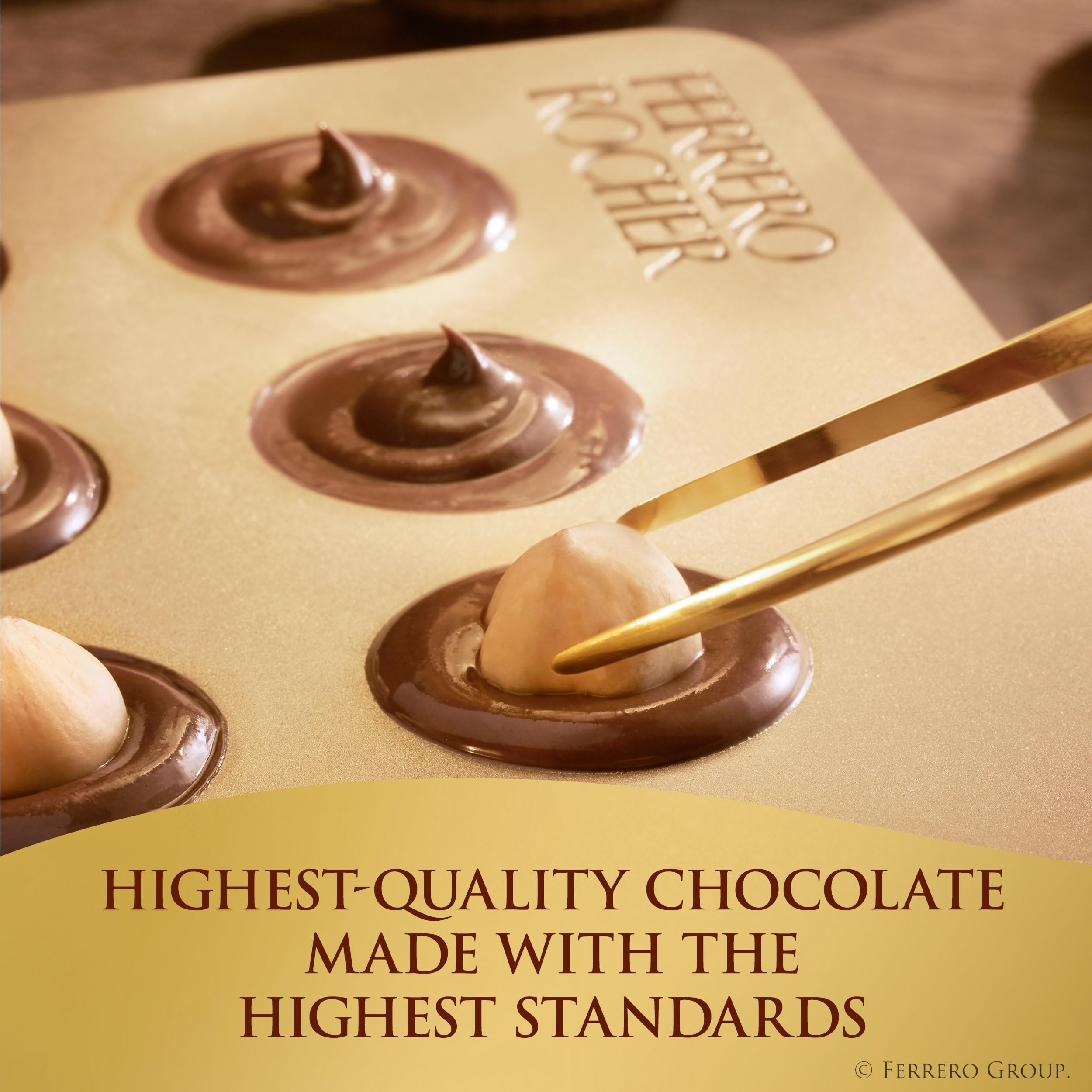 Product label close-up showing Ferrero ingredient and allergen information for safety