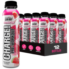 Labrada CHARGE front label showing watermelon candy flavor and benefits