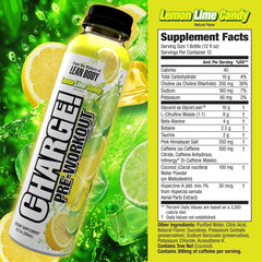 Labrada CHARGE RTD on gym bench illustrating pre-workout energy and focus
