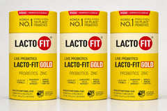 LACTO-FIT front packaging showing single-serve sticks and travel convenience