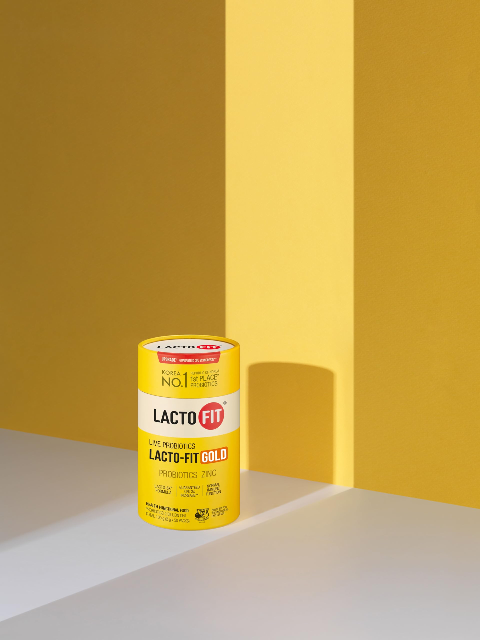 LACTO-FIT label close-up displaying nutrition and sealed pack info