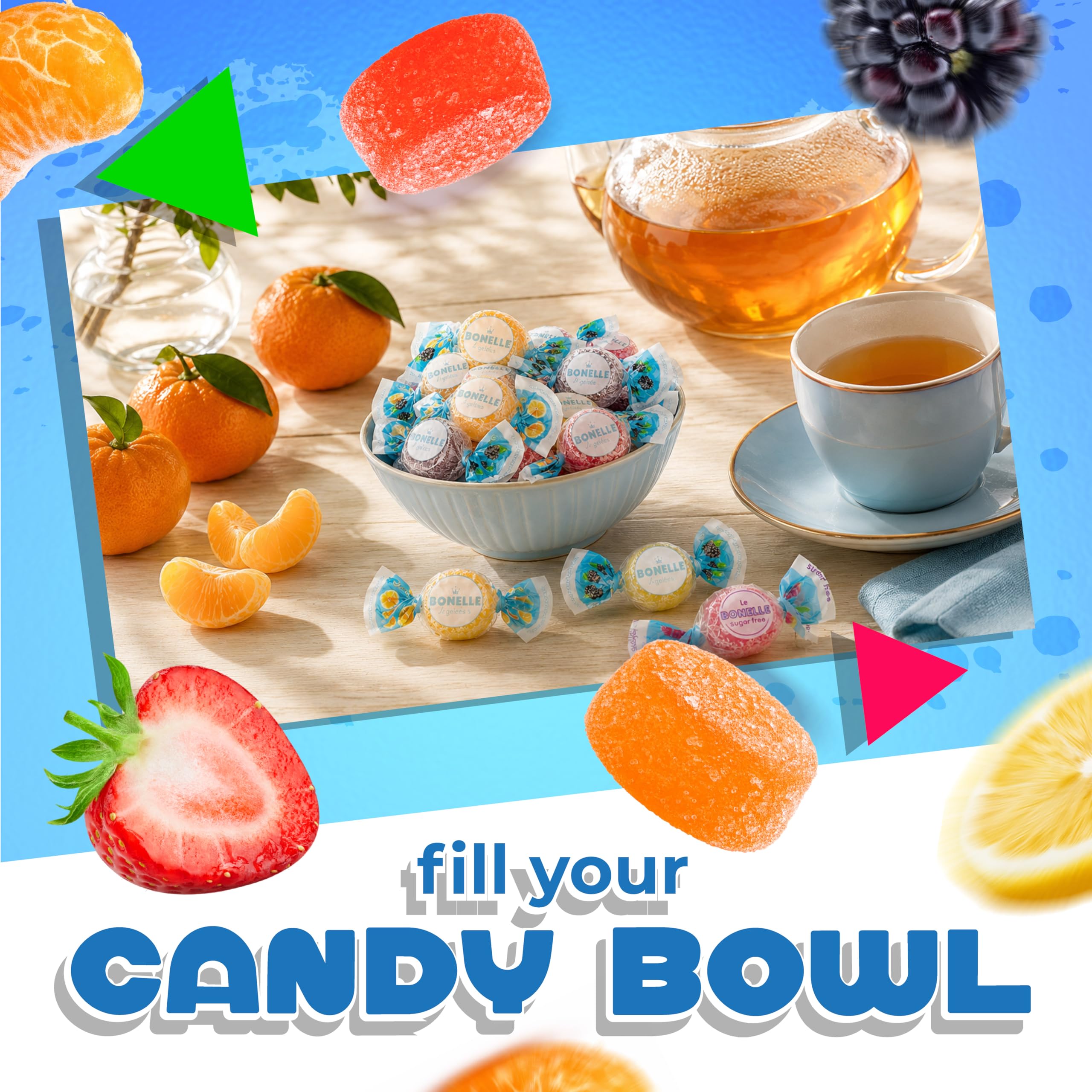 LAETAFOOD Bonelle assorted flavors displayed for clear flavor choice