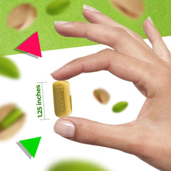 LAETAFOOD cross-section of Fida Rossana candy showing pistachio cream center and nutty flavor