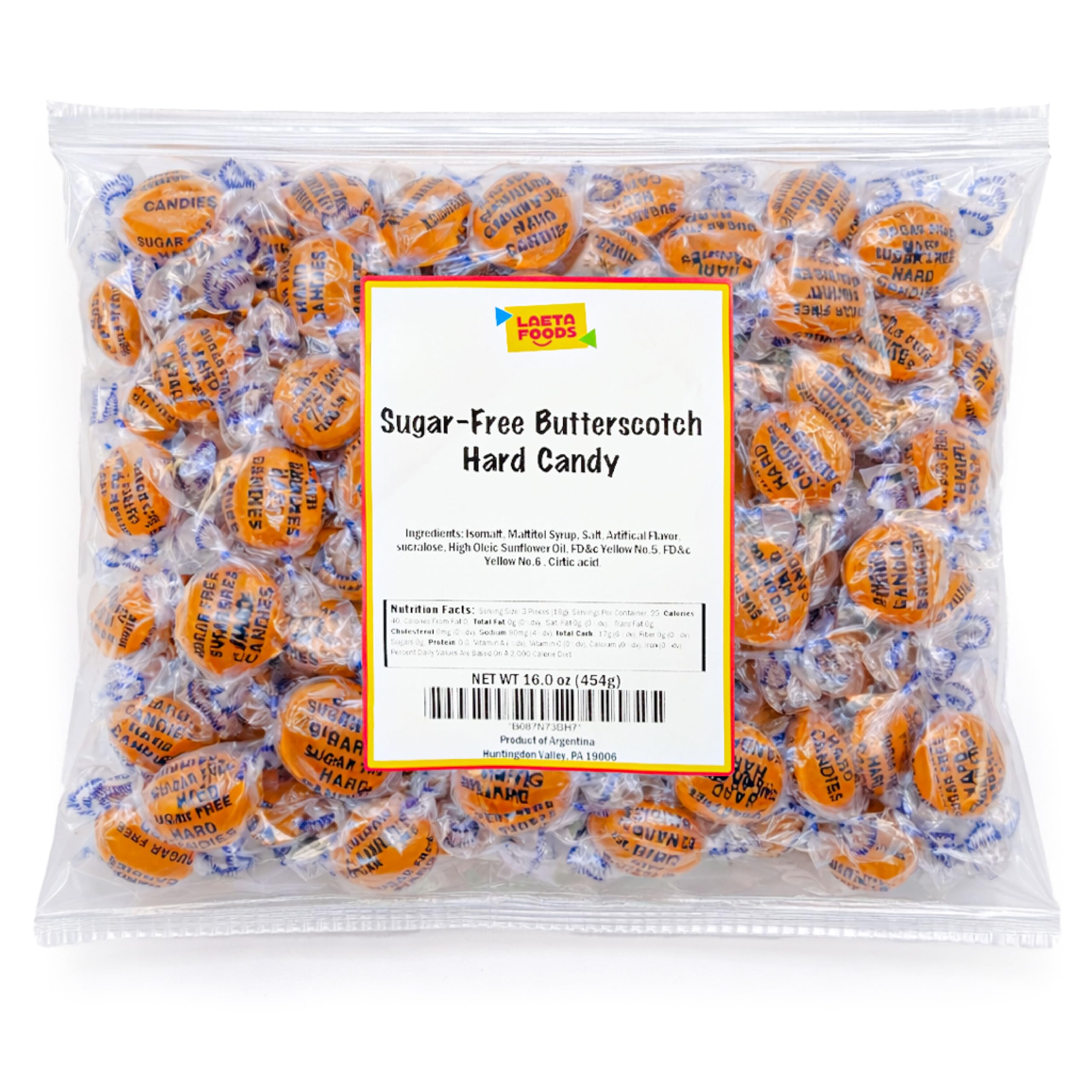 LAETAFOOD front packaging showing one‑pound bag and brand visibility, clear benefit storage