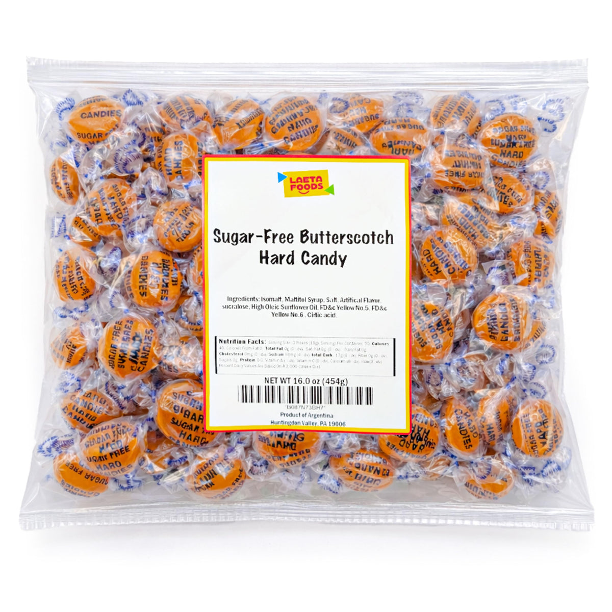 LAETAFOOD front packaging showing one‑pound bag and brand visibility, clear benefit storage