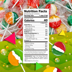 LAETAFOOD close-up of hard candy surface highlighting smooth texture and bright fruit colors