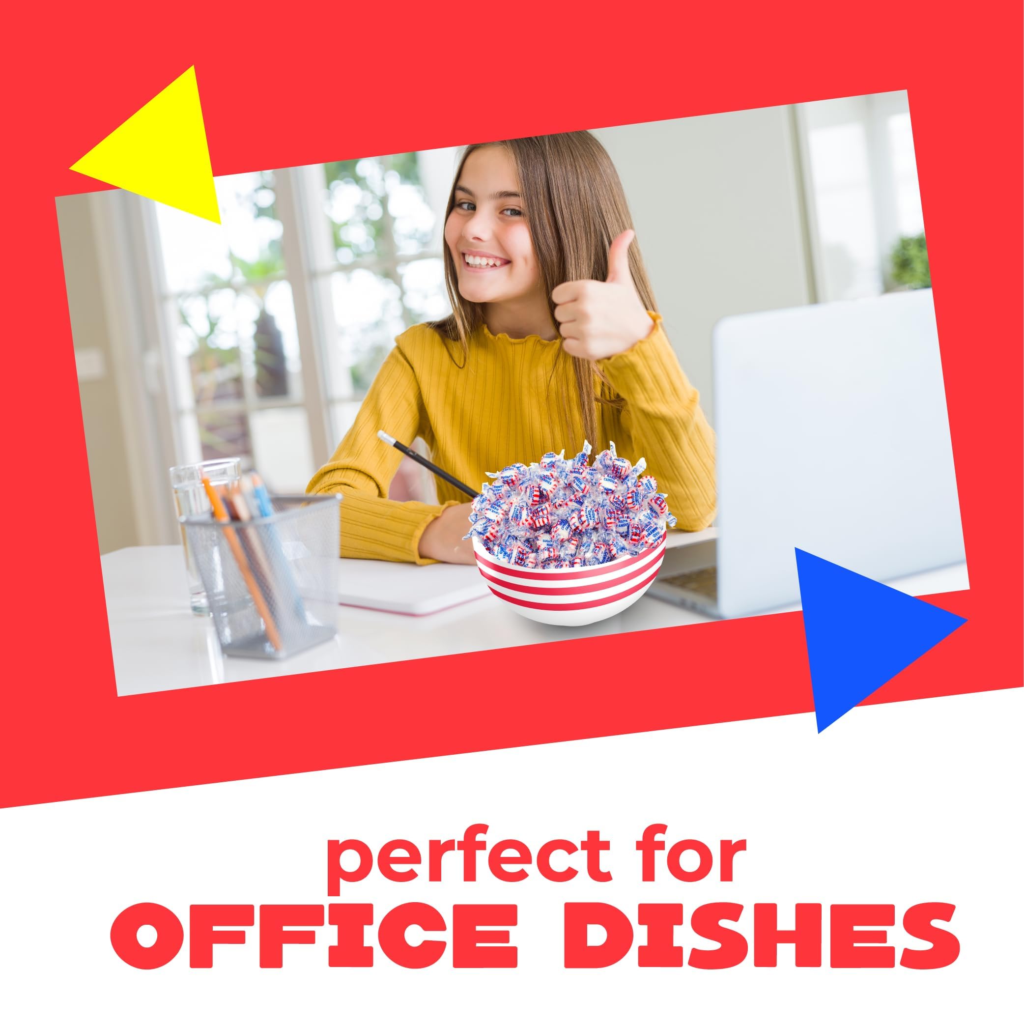 LAETAFOOD serving bowl display ideal for office or reception area sharing