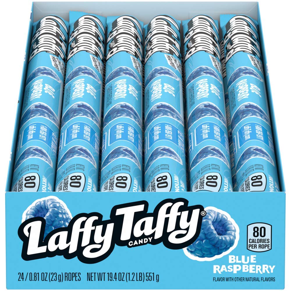 Laffy Taffy front packaging showing 24-count box and convenience