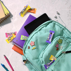 Close-up of mixed Laffy Taffy flavors, brand highlights fruity variety