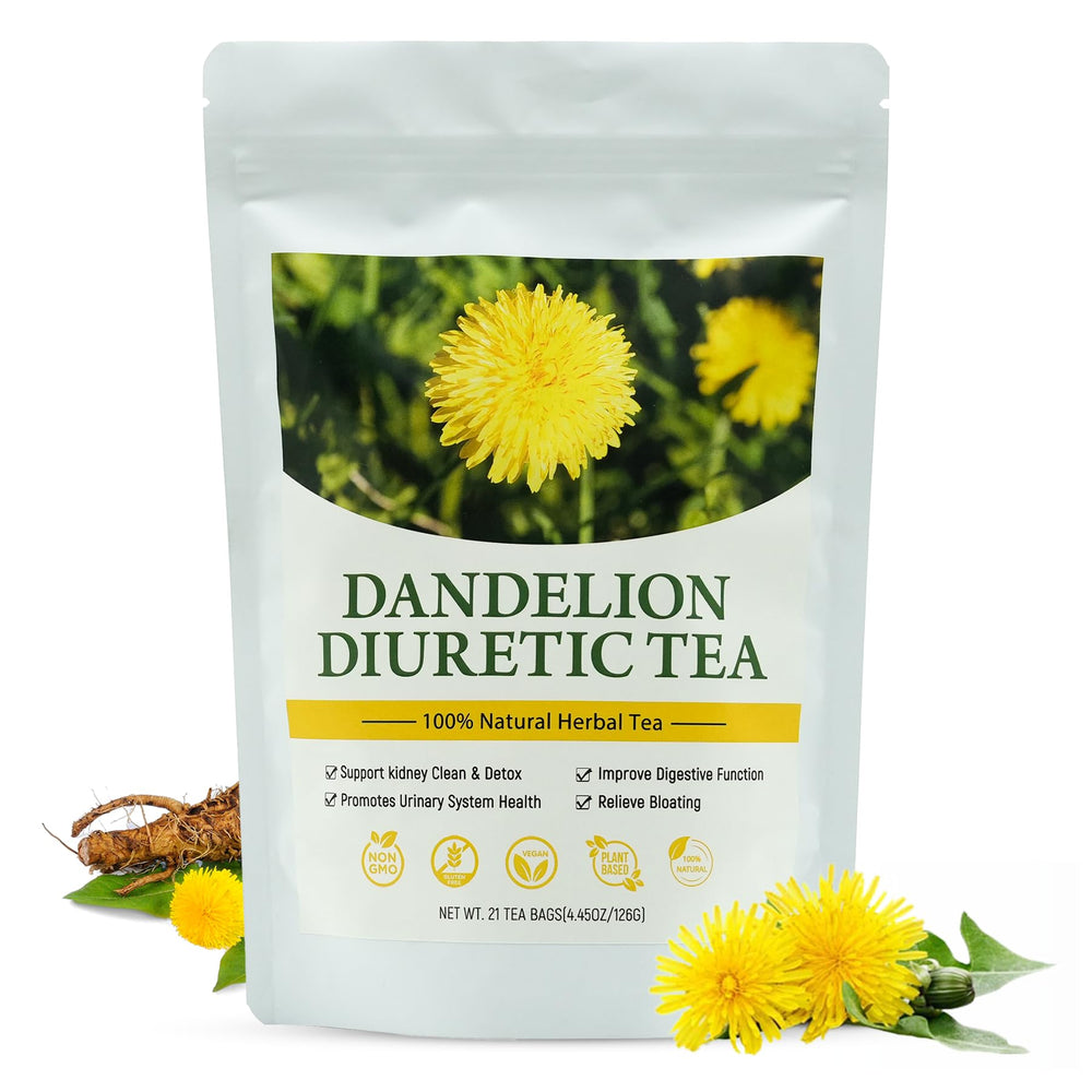 Laicuherb front packaging showing 21 tea bags and organic benefits