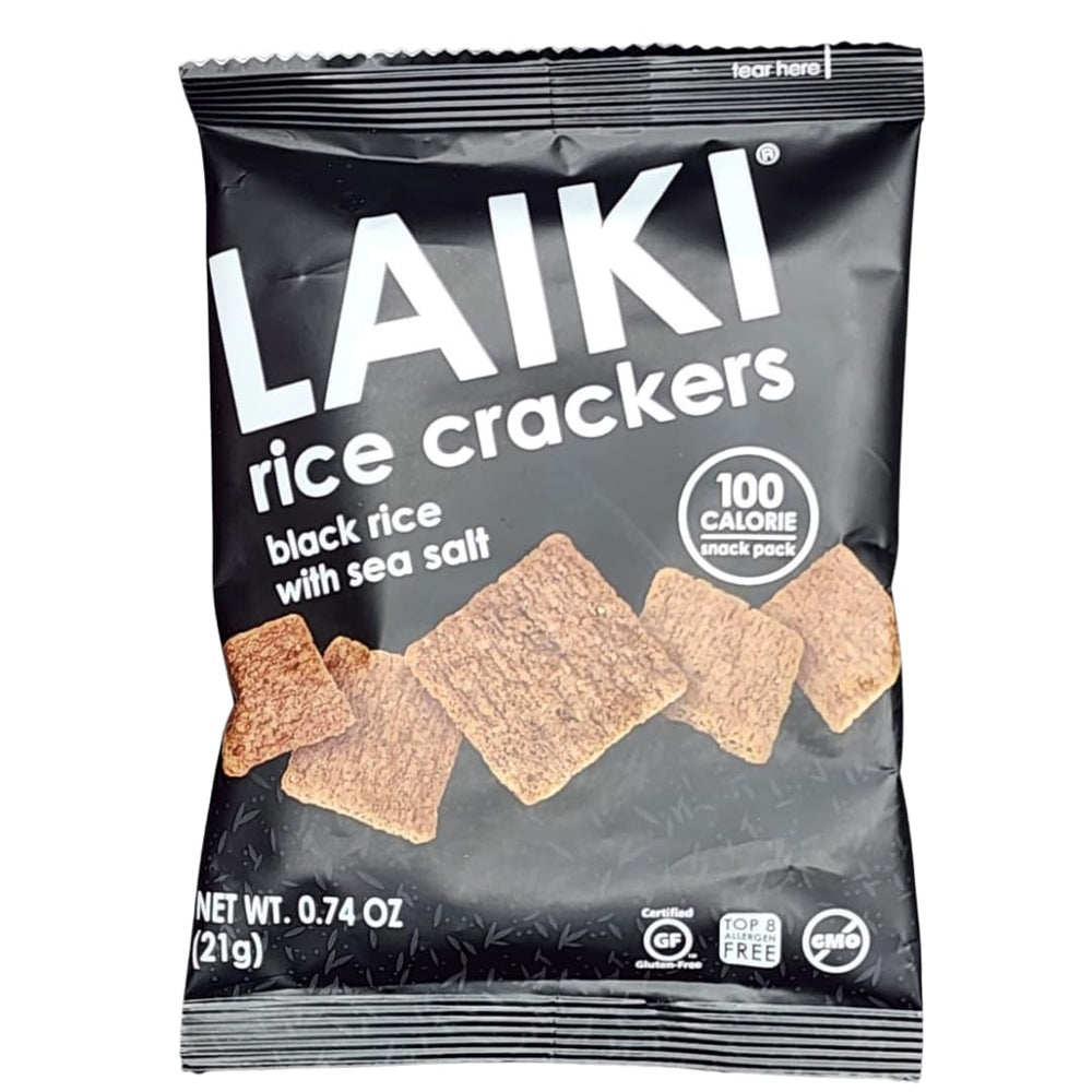 LAIKI front packaging showing wholegrain black rice and low-sodium benefit