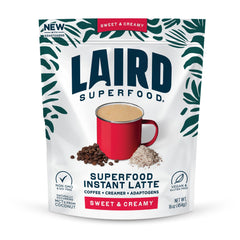 Laird Superfood front pack showing bag and branding for easy identification and convenience
