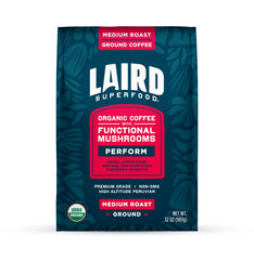 Laird Superfood front packaging 32 oz bag showing branding and organic label benefit