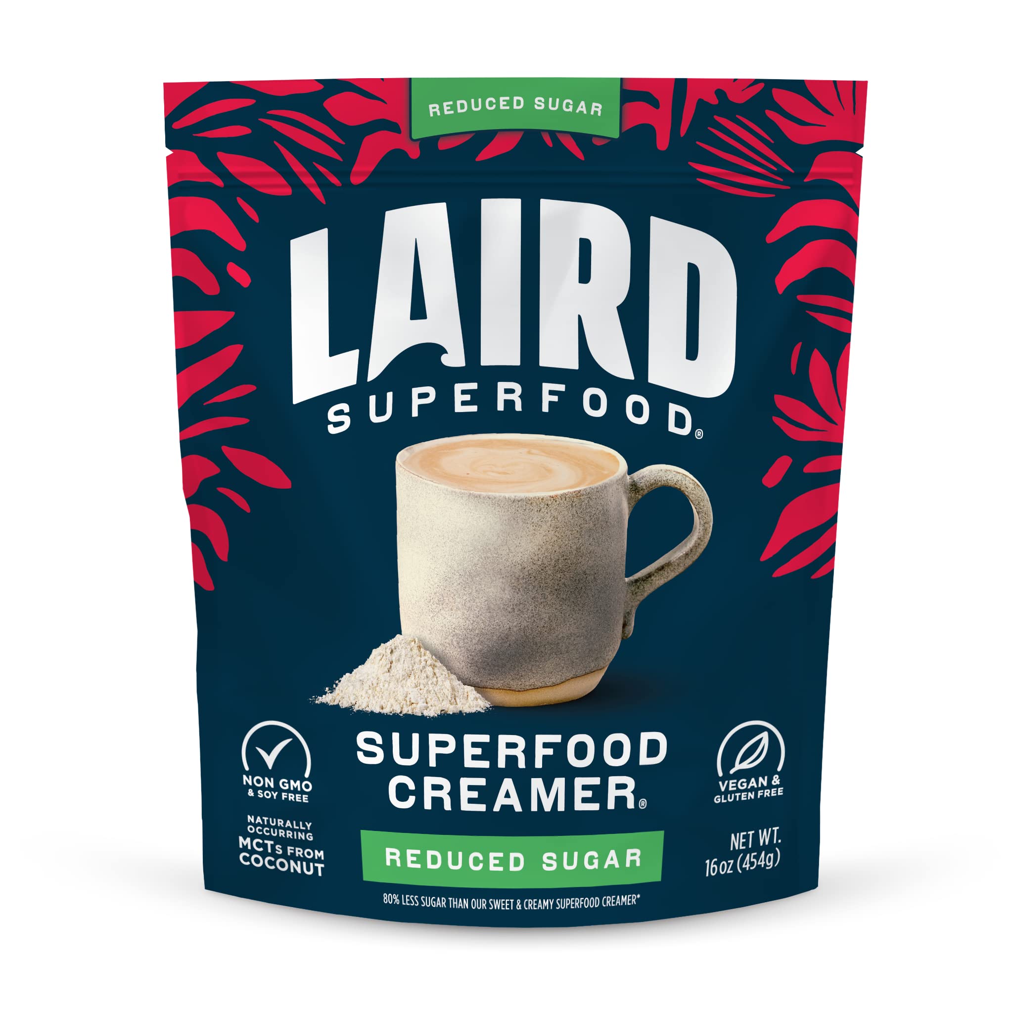 Laird Superfood front packaging showing bag and branding, clear product identity and convenience