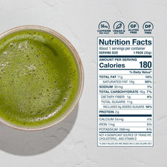 Laird Superfood matcha latte in cup showing creamy color and inviting drinkability