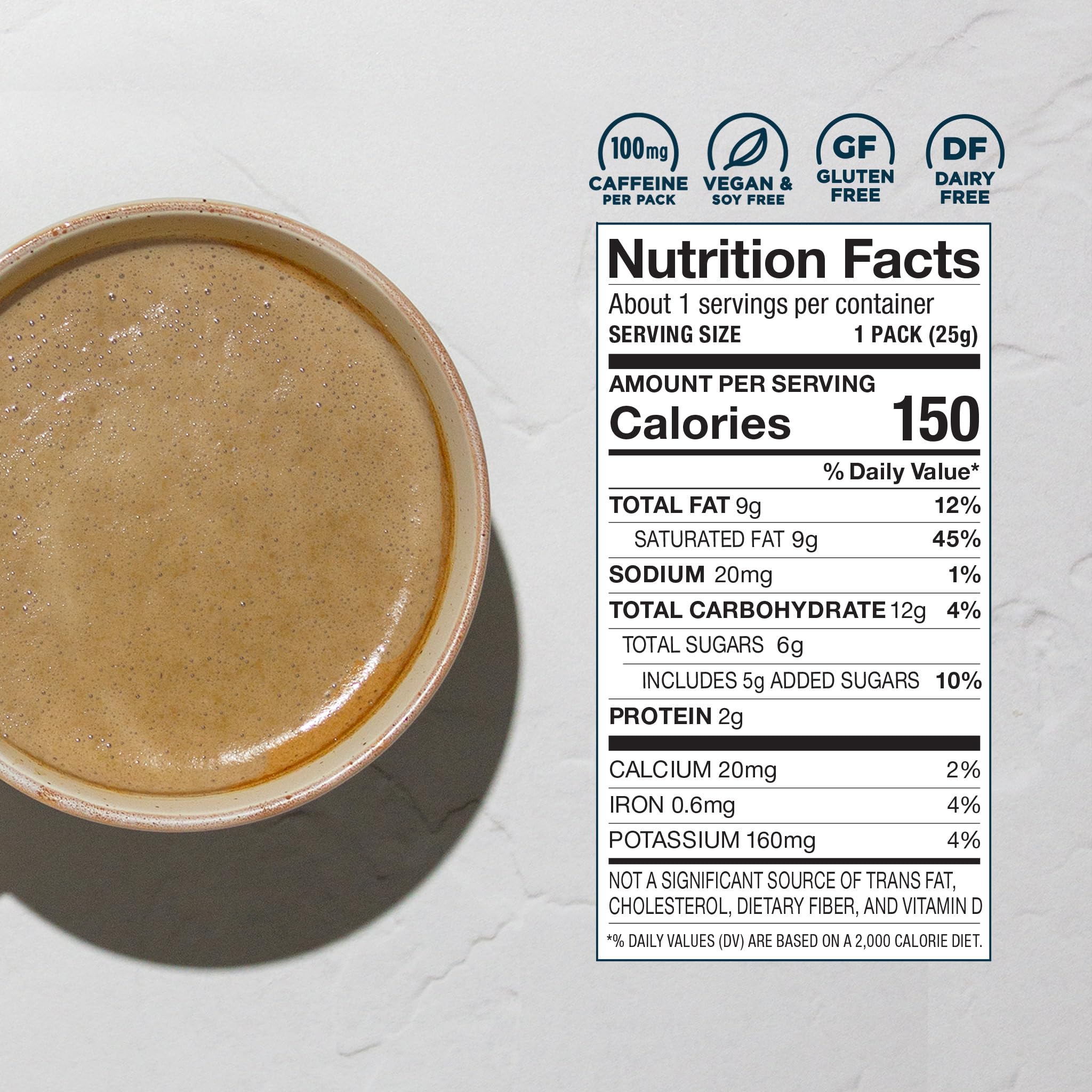 Laird Superfood powder texture close-up showing fine instant blend and smoothness
