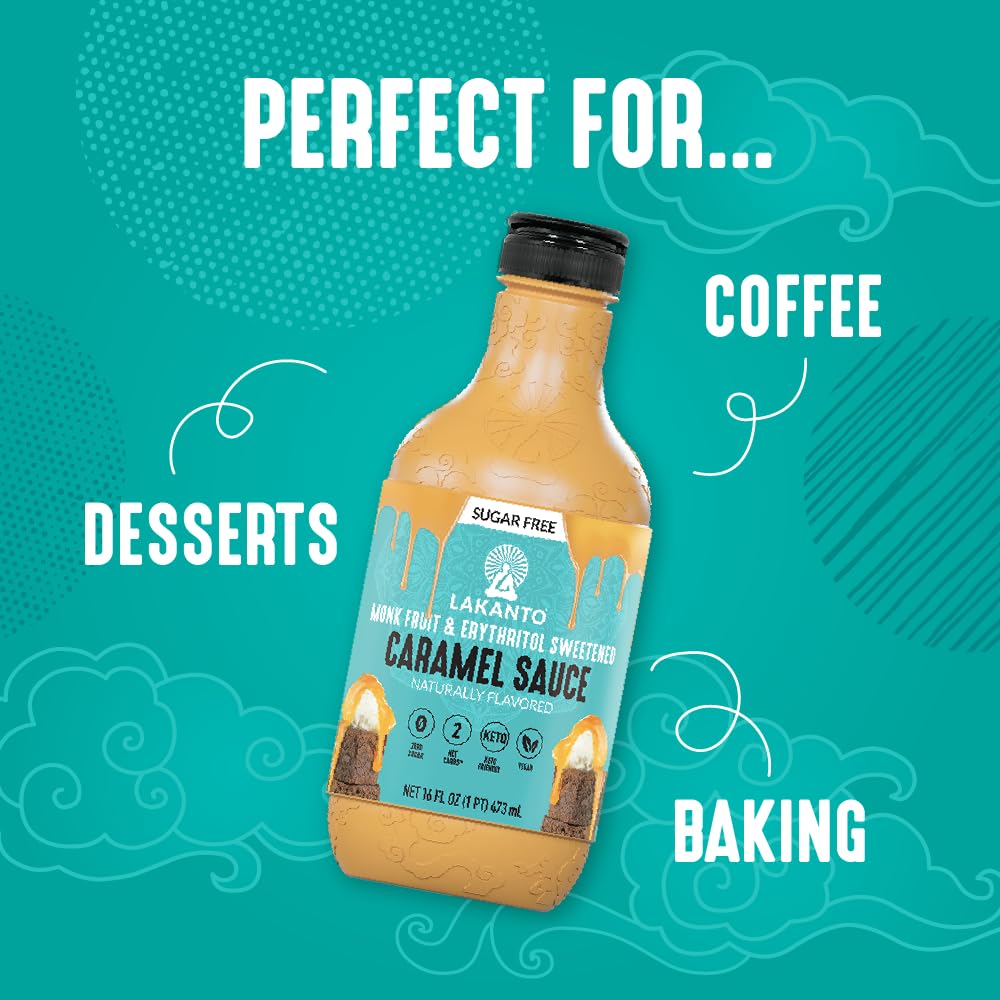 Lakanto bottle label detail highlighting ingredient transparency and low-carb benefit