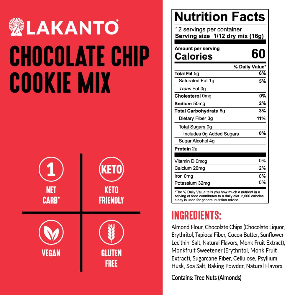 Close-up of cookie dough texture made from Lakanto mix showing moist crumb