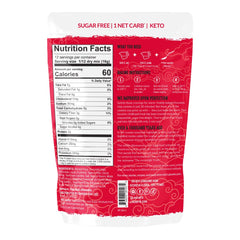 Lakanto open pouch of cookie mix revealing fine texture for quick mixing