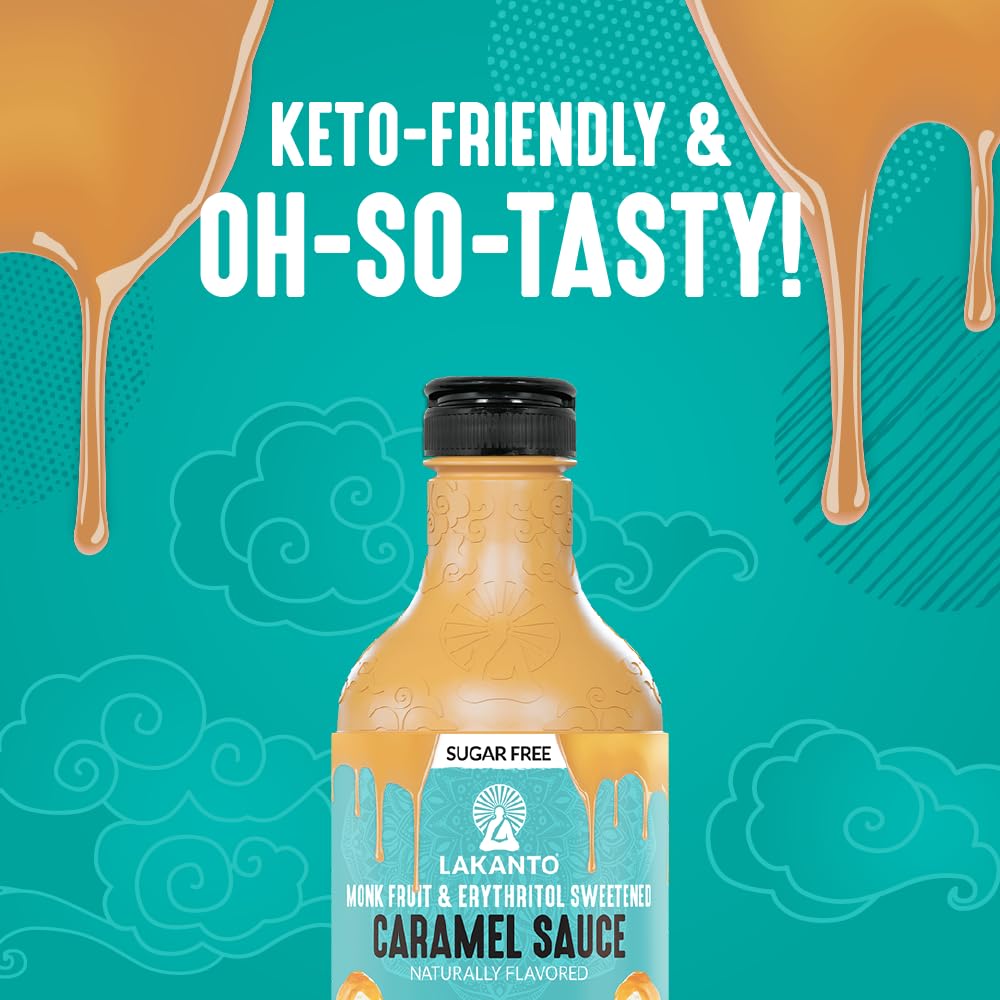 Lakanto spoonful texture close-up showing glossy consistency and decadent taste