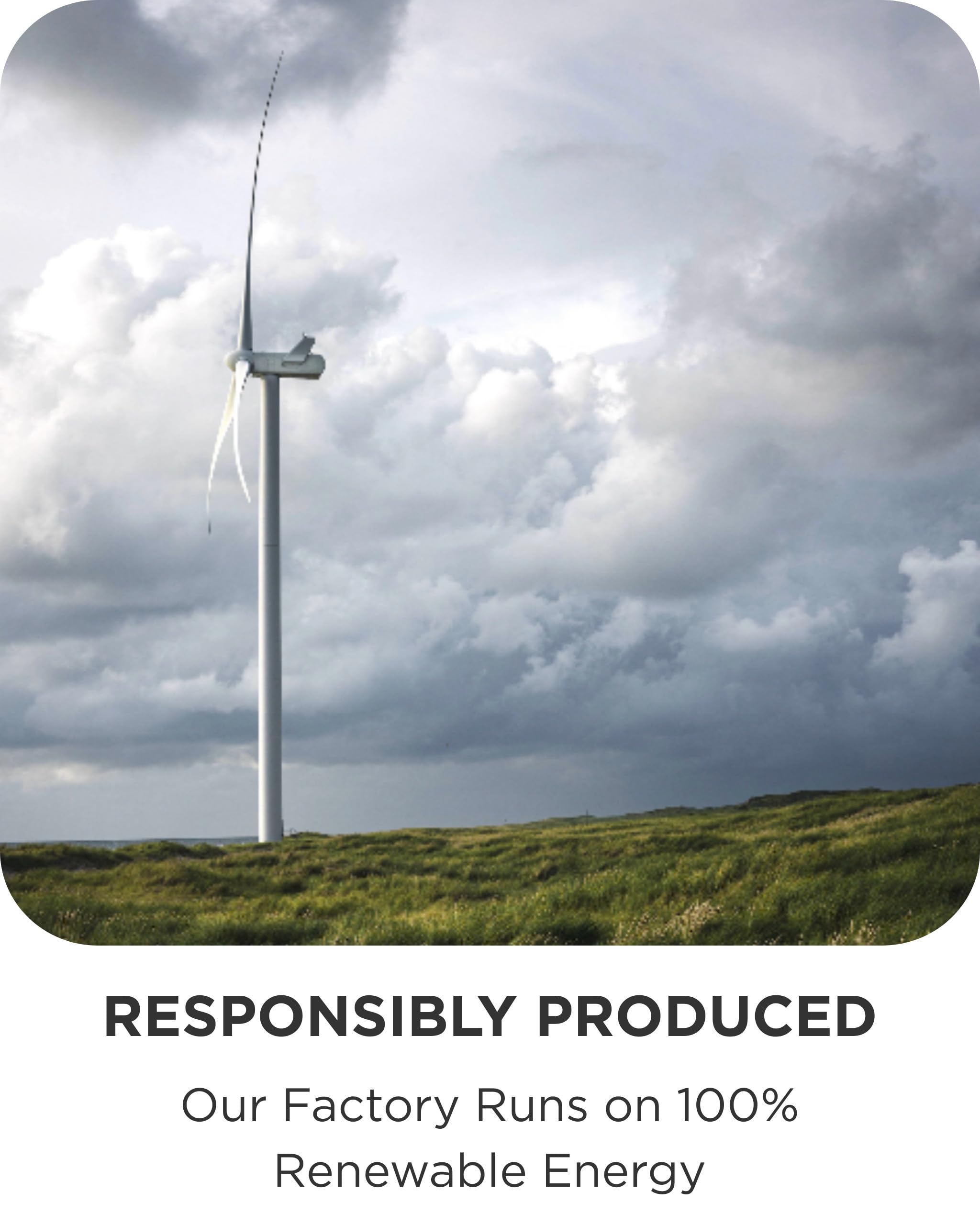 LAKRIDS BY BÜLOW Copenhagen factory photo reflecting wind-powered production