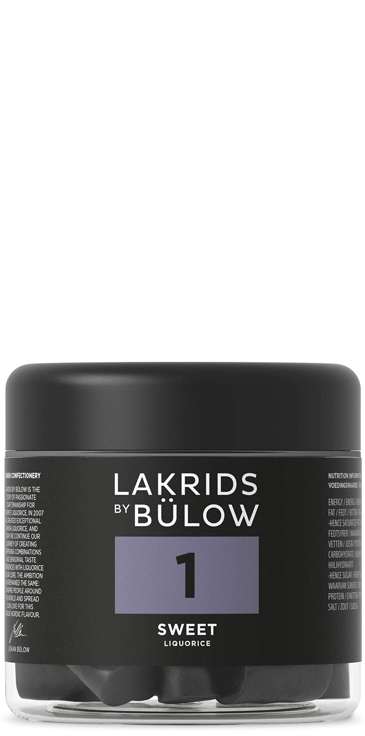 LAKRIDS BY BÜLOW front jar view showing premium design and freshness benefit