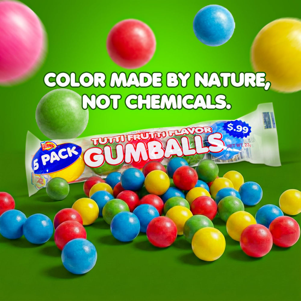 Lalees gumball texture detail highlighting chew quality and fruity appeal