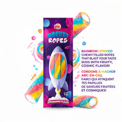 Lalees fizzy candy powdered detail showing tangy coating for an immediate sour kick