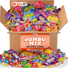 Lalees front bag display showing colorful 10 lb bulk mix and clear brand visibility for events