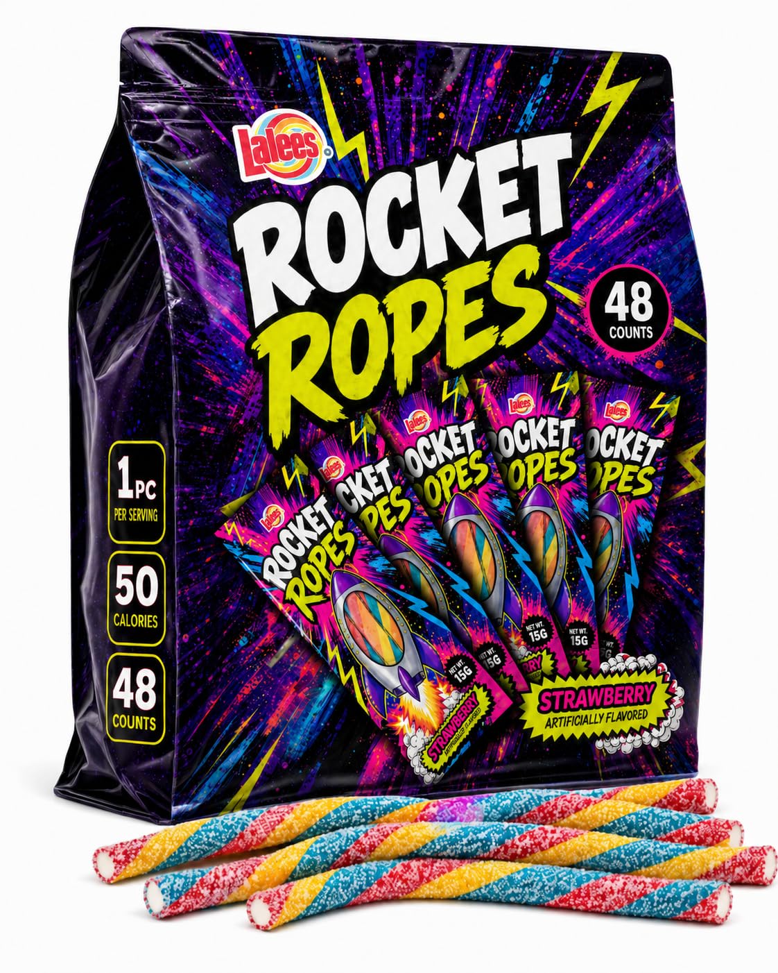 Lalees Rocket Ropes styled at a party table demonstrating festive appeal
