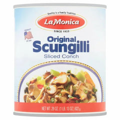 LaMonica drained scungilli in bowl ready to use for quick meals