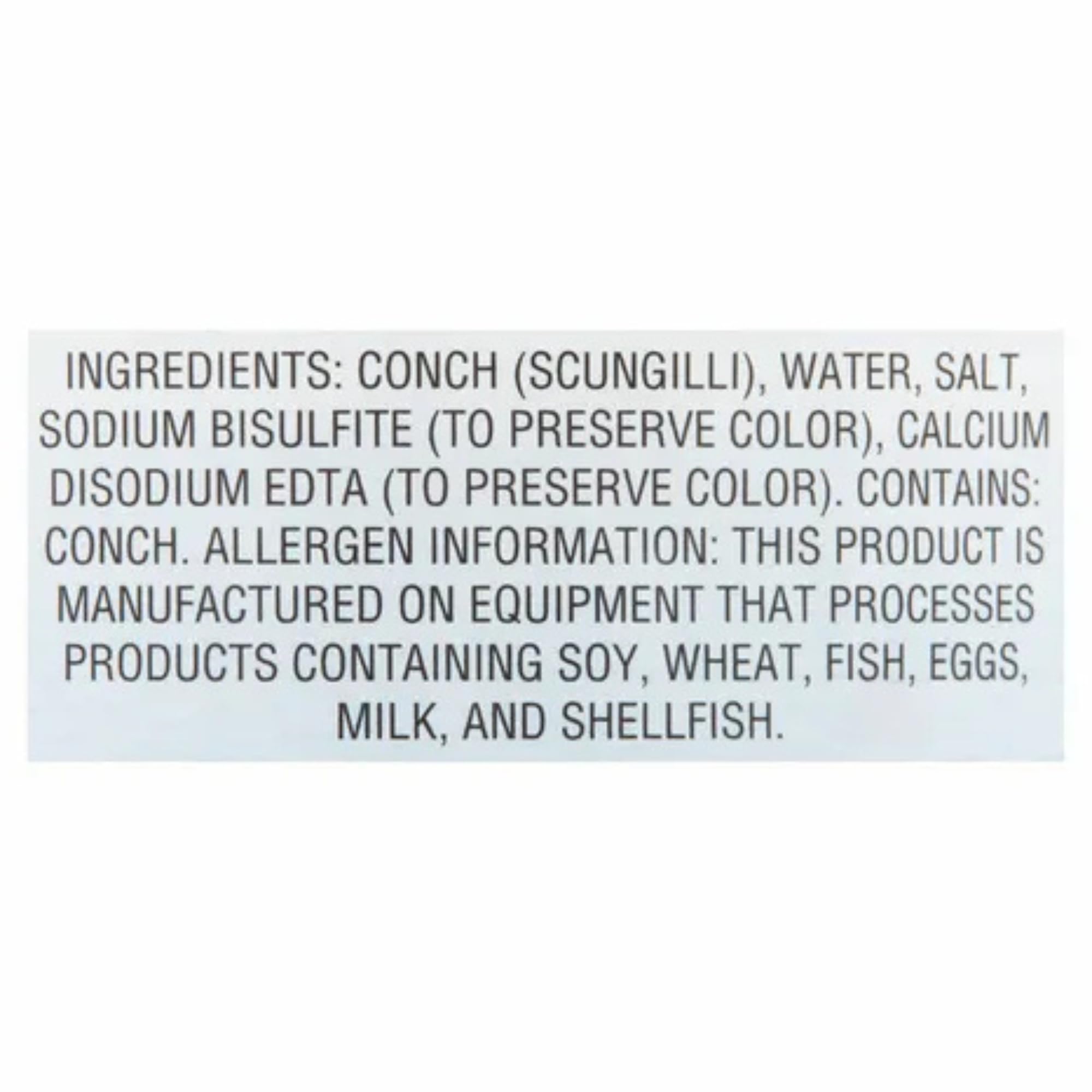 LaMonica can label and net weight for clear product identification