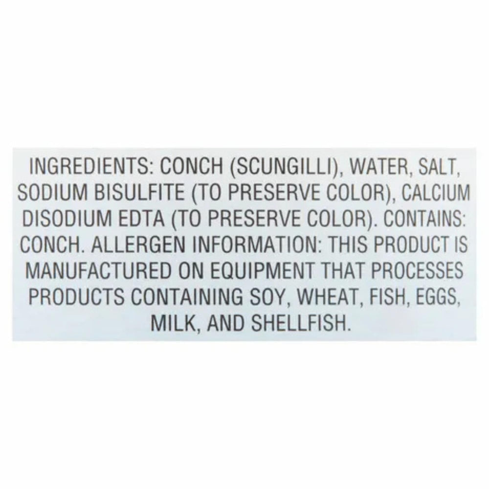 LaMonica can label and net weight for clear product identification