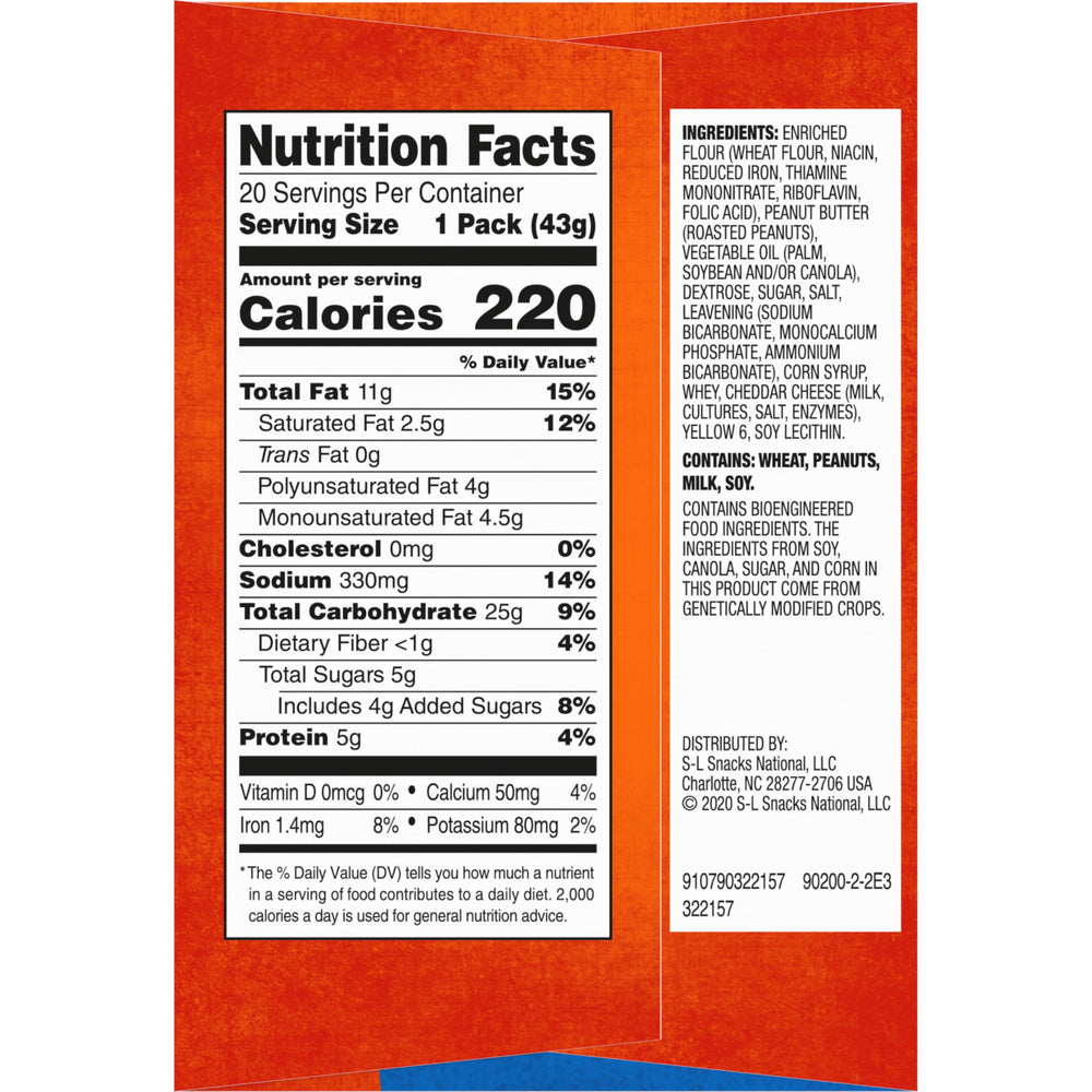 Lance nutrition label and ingredients, transparent product information