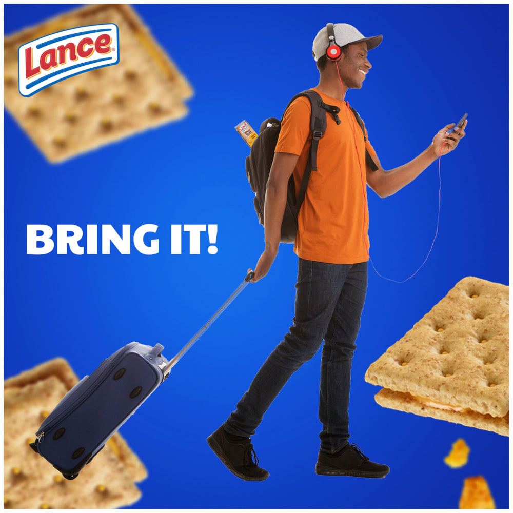 Lance pouch in hand showing compact travel size