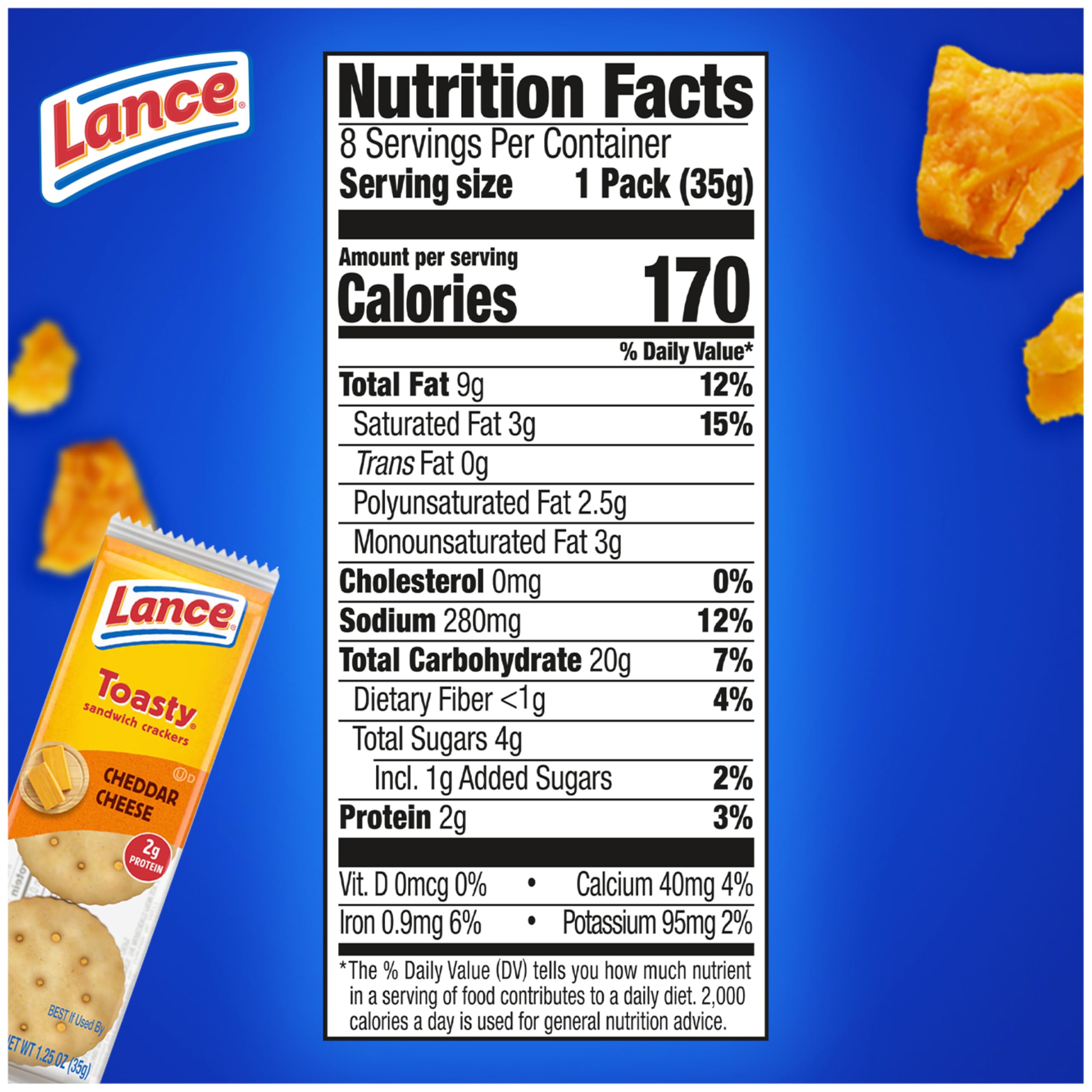 Lance cross-section showing cheddar filling and crunchy cracker balance