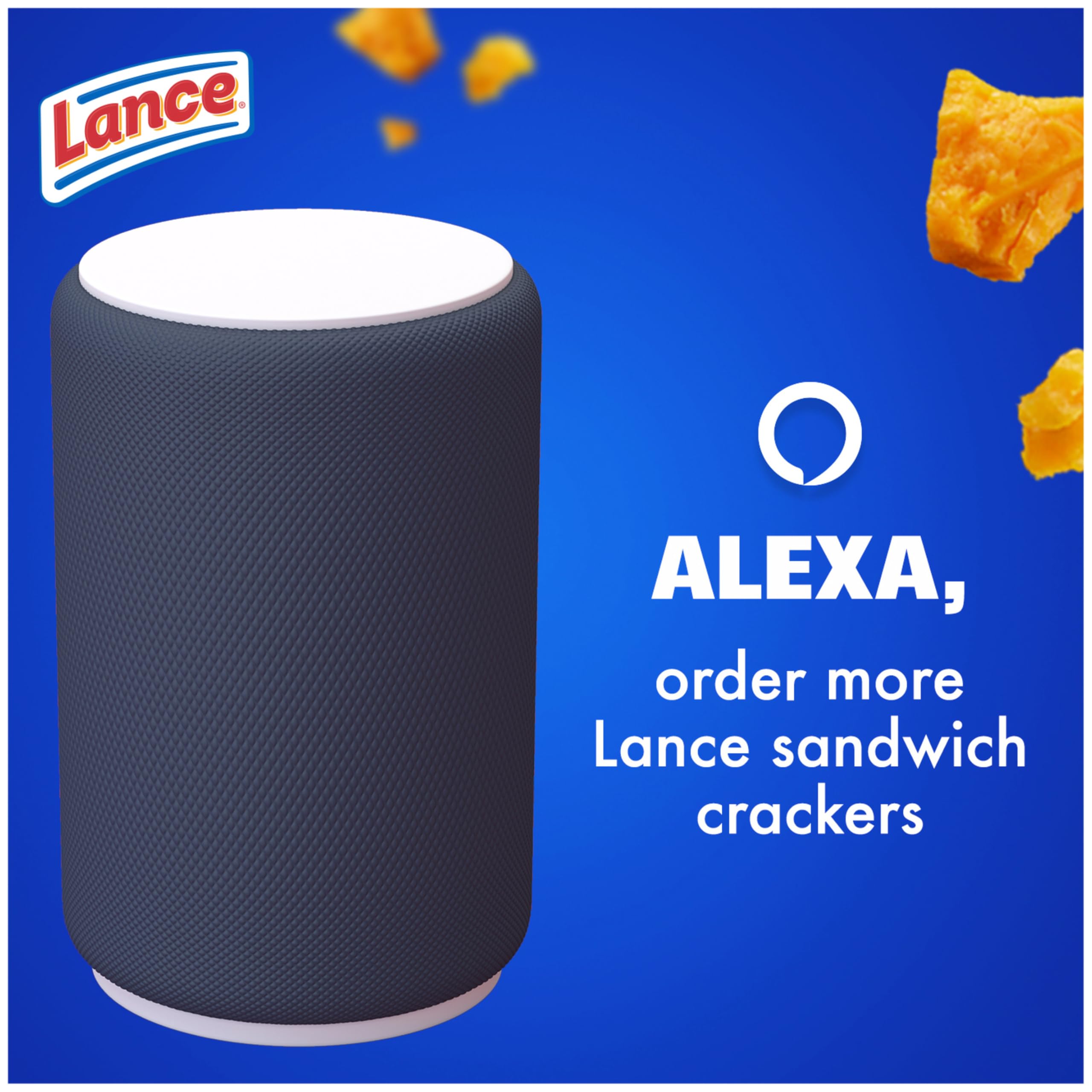 Lance open packet with crackers visible emphasizing ready-to-eat convenience