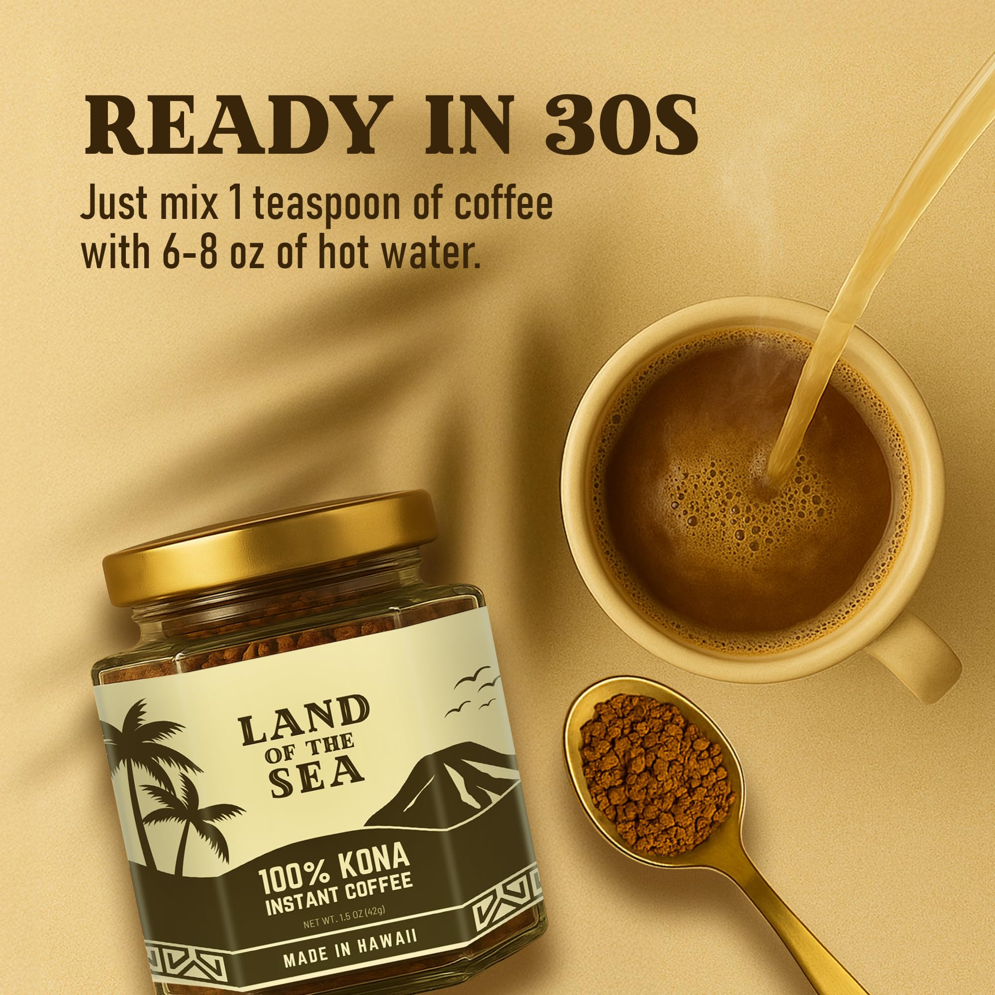 Land of the Sea level teaspoon portion demonstrating precise serving and value