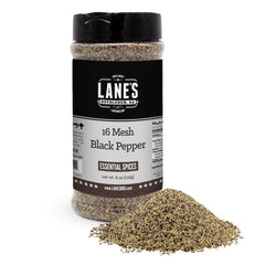 Lane's shaker bottle front view showing label and 8 oz size for easy storage and use