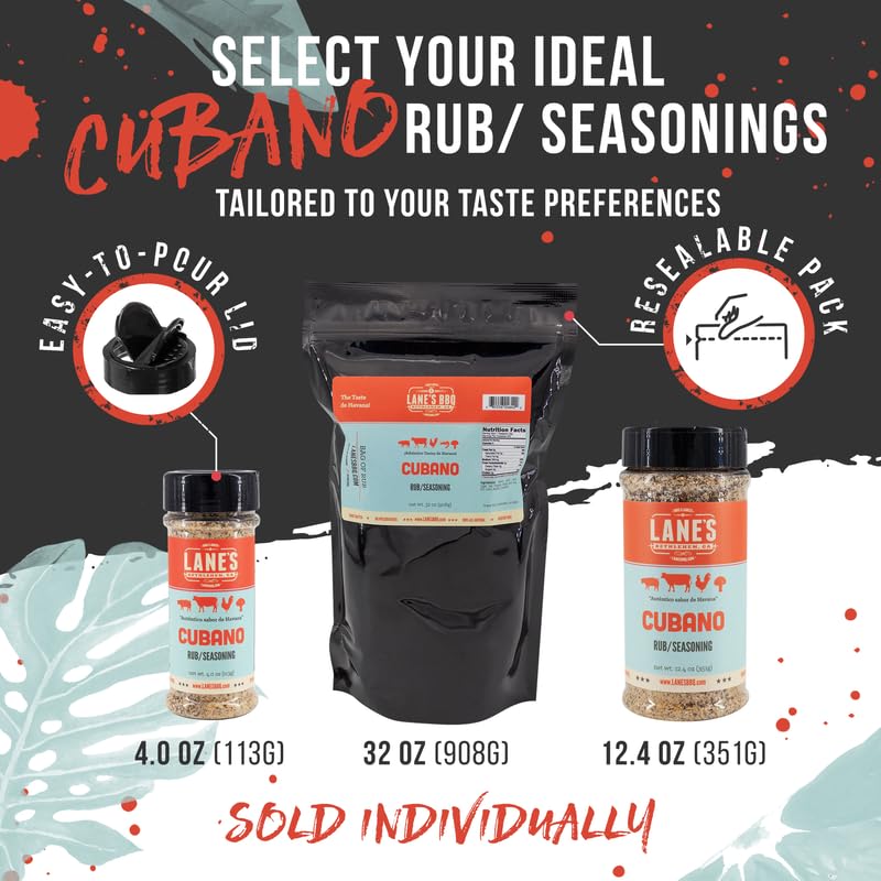 Lane's Cubano jars lined up to show available sizes and pantry convenience