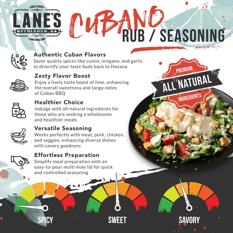 Lane's Cubano close-up spoon showing coarse citrus-garlic texture and aroma boost