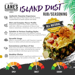 Lane's close-up of alaea red sea salt grains highlighting natural texture and flavor
