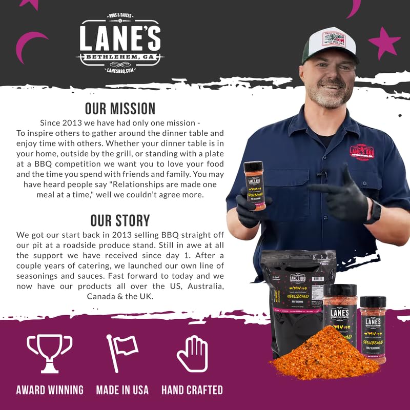 Lane's jar beside a backyard grill showing practical use and serving idea