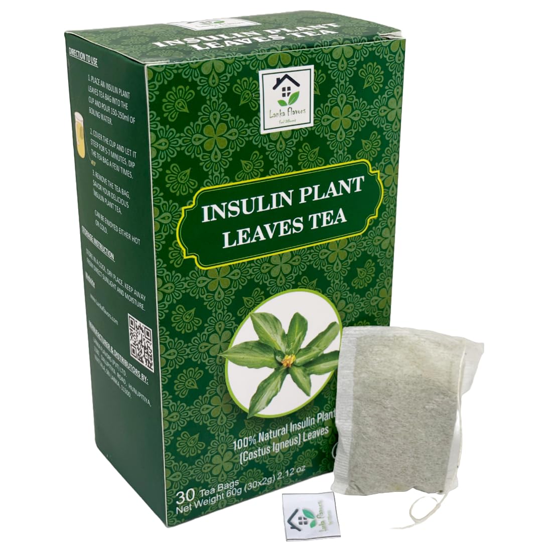 Lanka Flavors tea bag close-up showing leaf texture and natural quality benefit