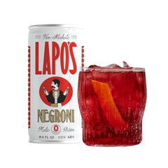 Lapo's front can view showing label and ready-to-drink convenience