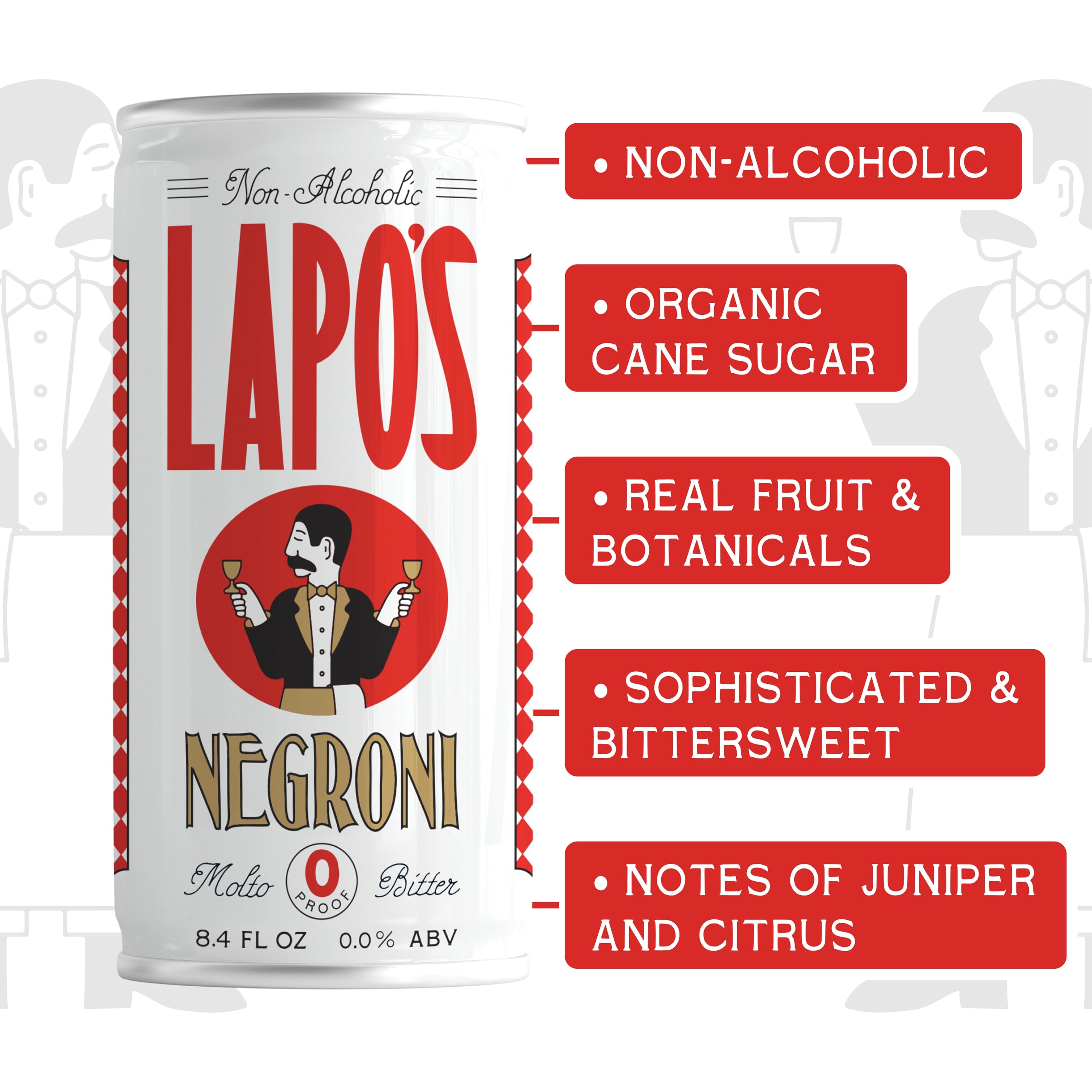Lapo's open can top revealing carbonation and instant serve benefit