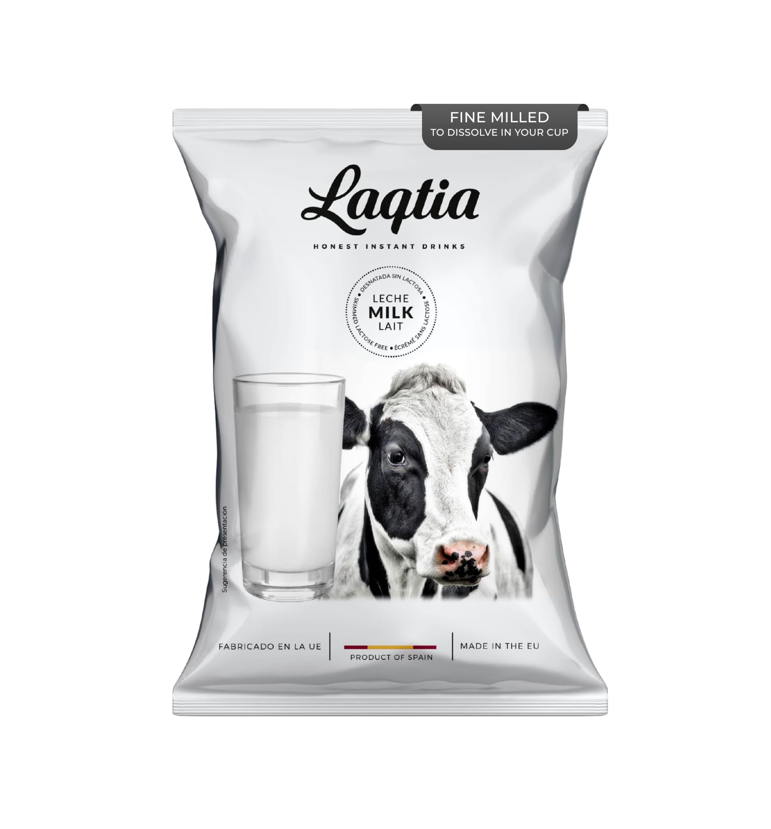 Laqtia front packaging 1lb bag showing label and shelf-stable convenience
