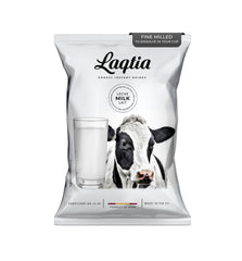 Laqtia front packaging 1lb bag showing label and shelf-stable convenience