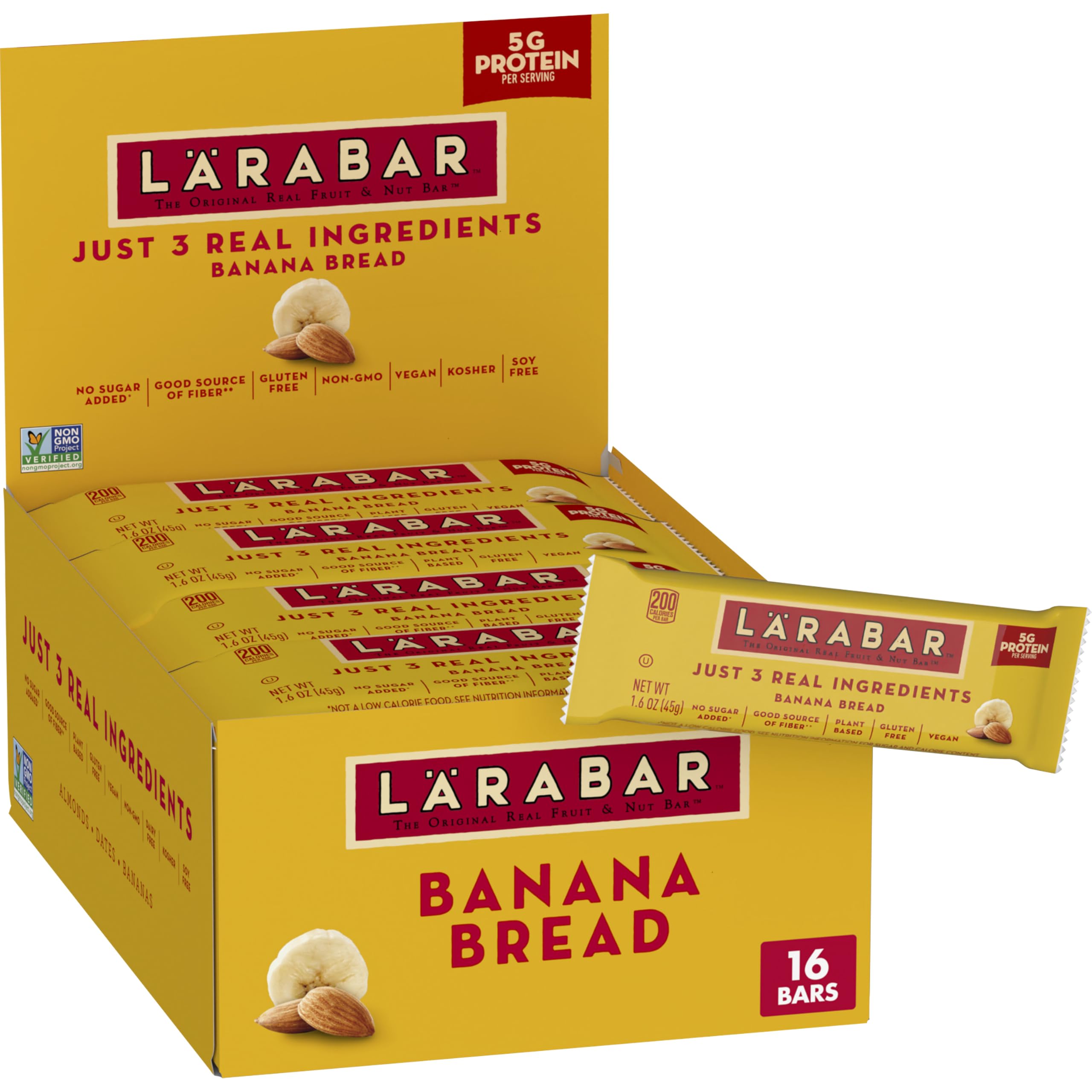 LÄRABAR front packaging showing 16-count box and convenience