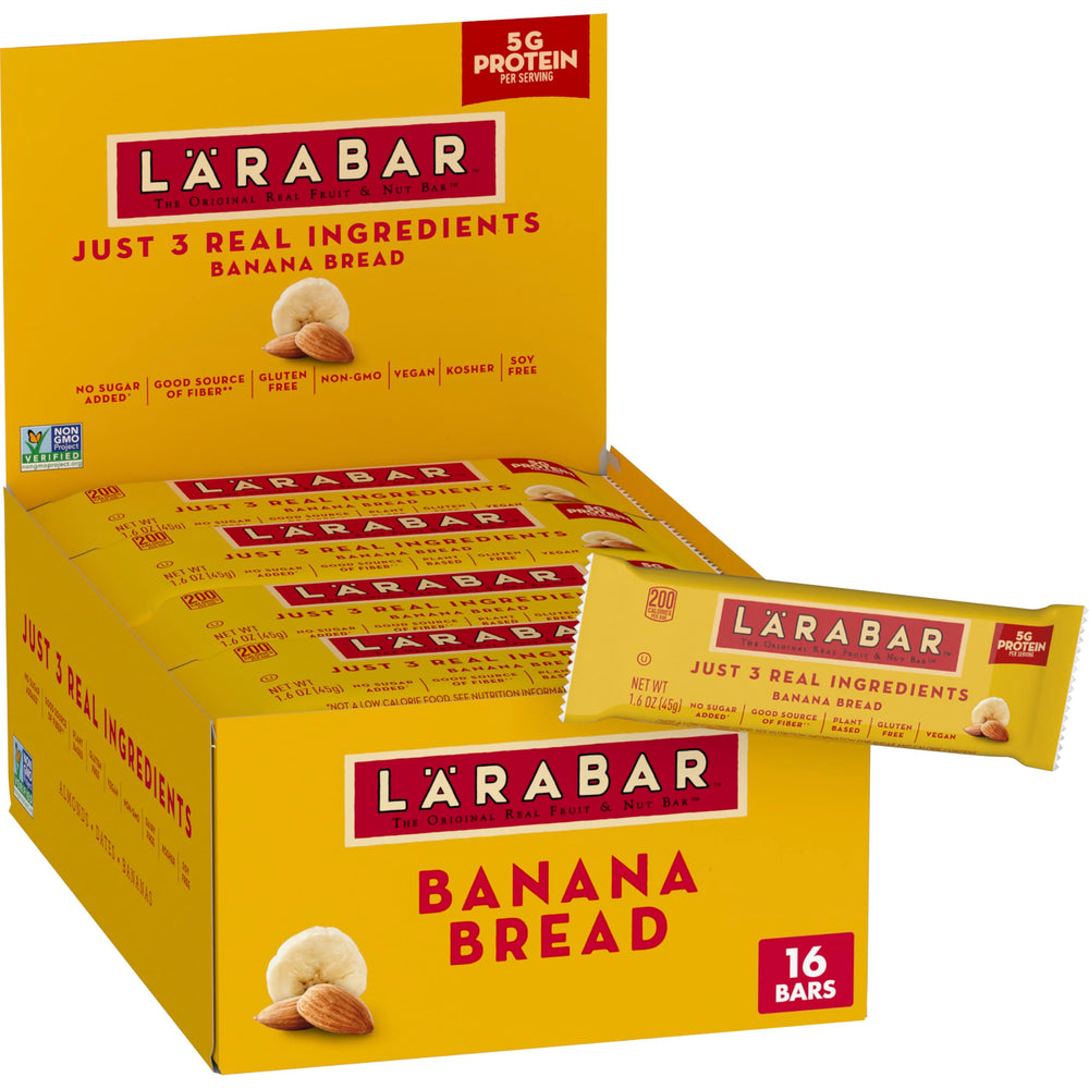 LÄRABAR front packaging showing 16-count box and convenience